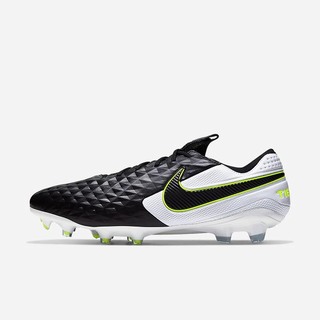 Ghete Fotbal Nike Tiempo Legend 8 Elite FG Firm-Ground Dama Negrii Albi Negrii | PTGW-76581